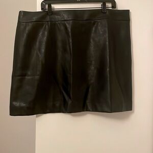 Jcrew faux leather mini skirt - worn only once